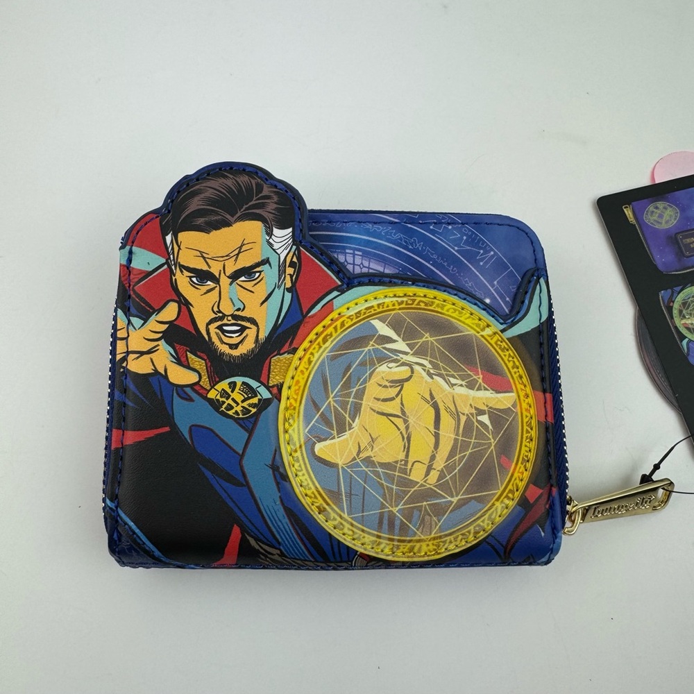 Loungefly Marvel Doctor Strange Multiverse of Madness Glow Zip Around Wallet